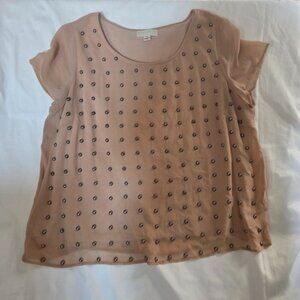 Forever 21+ Studded Y2K Glam Rock Blouse 2X